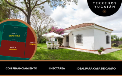 TERRENOS DE 1 HECTÁREA IDEAL PARA CASA DE CAMPO